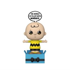 Funko Popsies Peanuts Charlie Brown pop up message, NWP